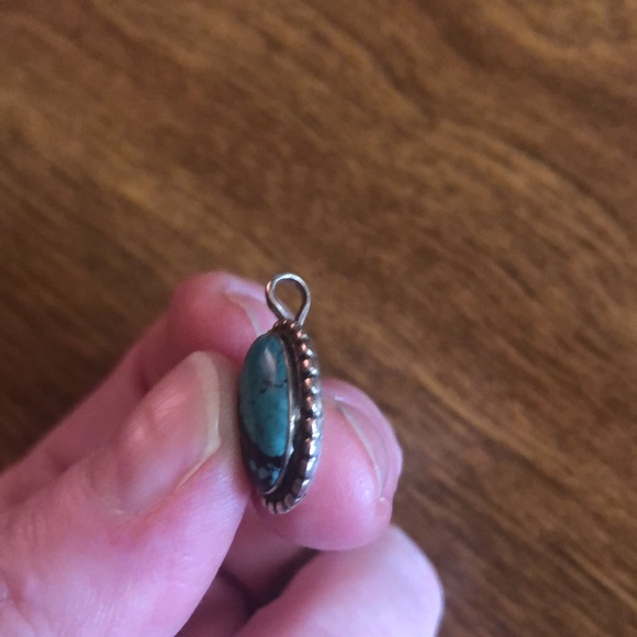 Sterling Silver Real Turquoise Pendant - Picture 9 of 12
